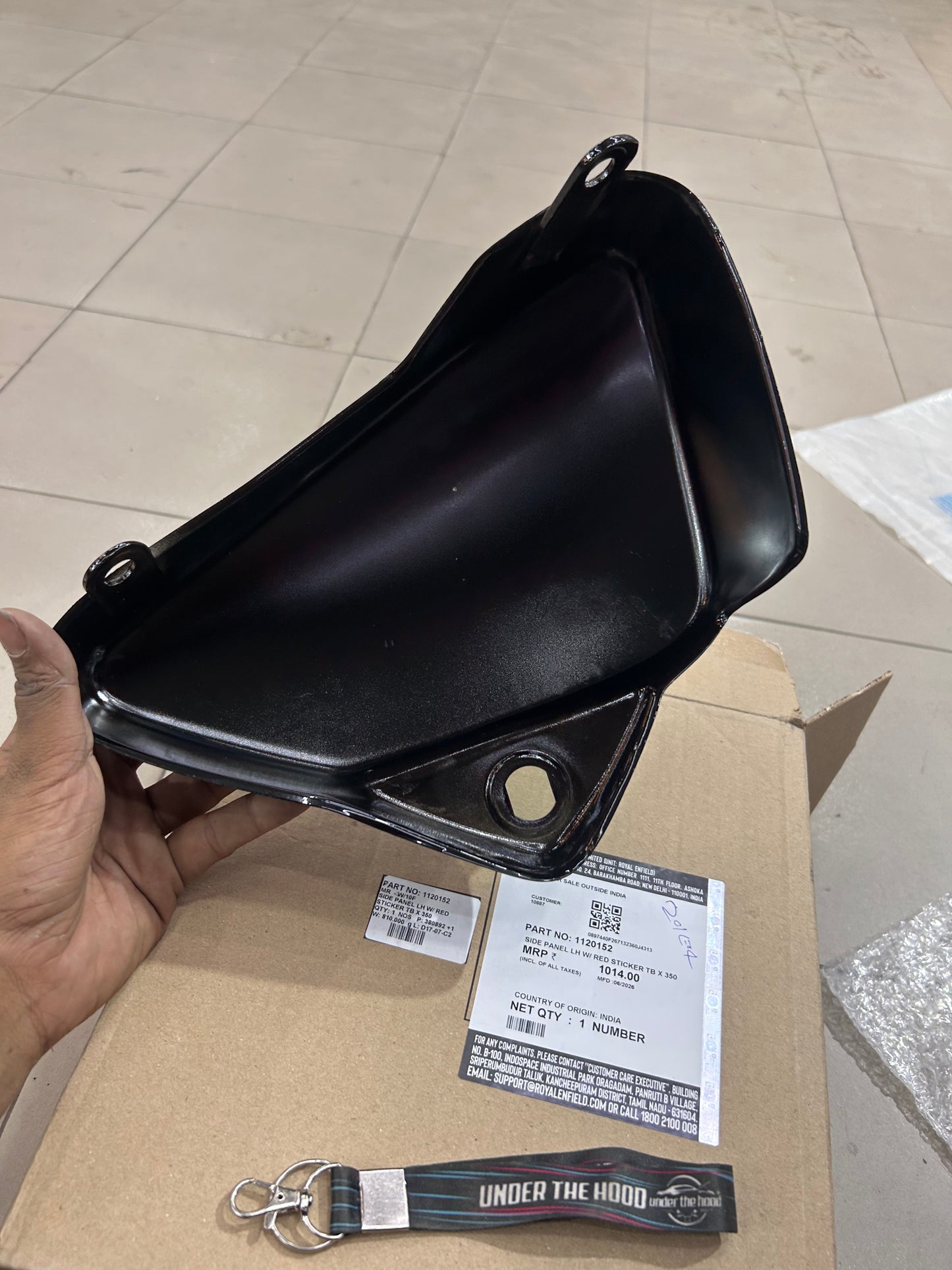 Royal Enfield Thunderbird 350X LH Side Panel with Red Sticker 1120152