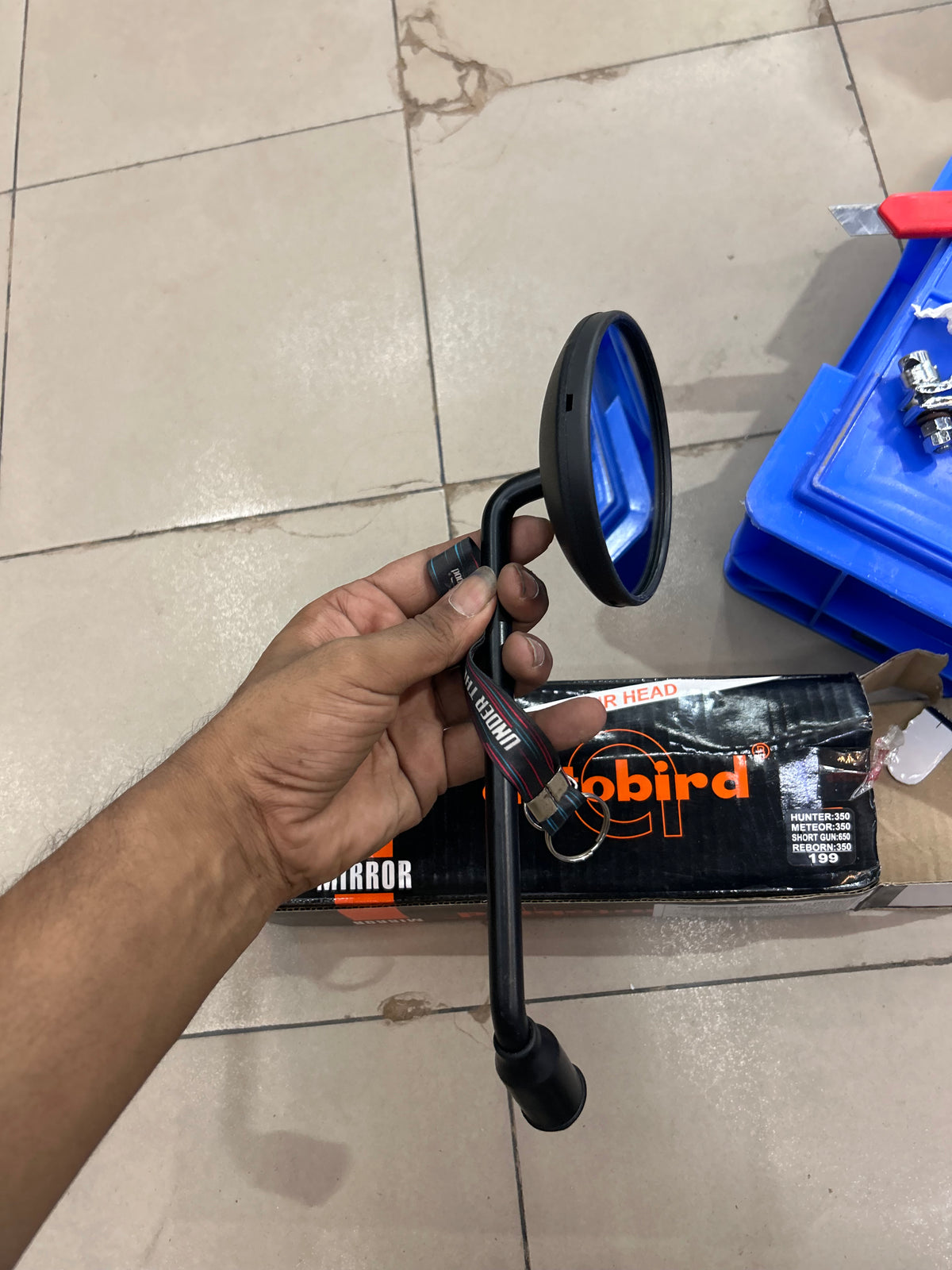 Royal Enfield Hunter 350 / Meteor 350 / Classic 350 Reborn / Shotgun 650 Black Rear View Mirror – Autobird | LH, RH or Pair