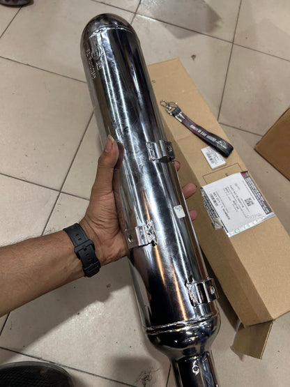 Royal Enfield Meteor 350 Chrome Silencer Assembly RLX00517/B