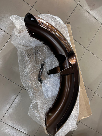 Royal Enfield Front Mudguard Assembly Brown & Gold Pinstripe RAG01134/A for Classic 350 Medallion Bronze