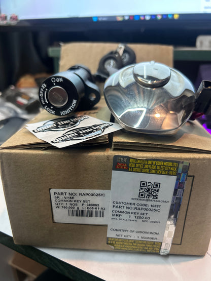 RAP00025/C - COMMON KEY SET HUNTER 350 LOCK KIT FOR HUNTER 350