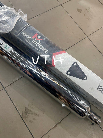 HK Long Punjab Silencer Small Mouth – Direct Fit for Royal Enfield UCE Models