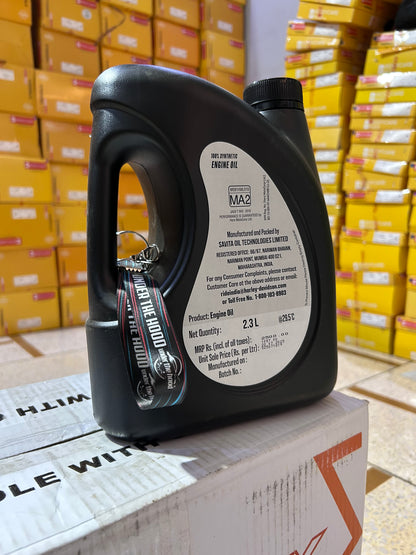 Harley-Davidson X440 / Hero Mavrick 440 Complete Oil Change Kit – Genuine 15W50 MA2 Engine Oil (2.3L) + Hero Oil Filter & Gasket Kit KHDH11113RAAA000S (15410ACA001S)