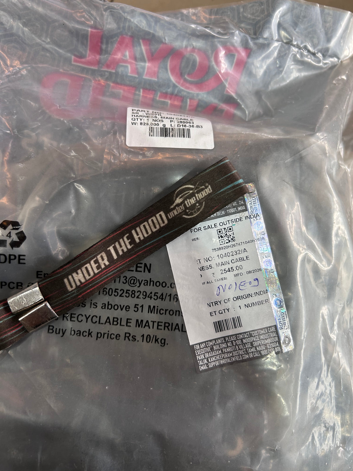 Royal Enfield 1040232/A – Harness, Main Cable for Thunderbird 350 & Thunderbird X 350 BS4 (BSIV) – Genuine Main Wiring Loom