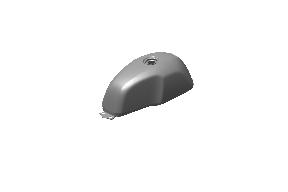 Fuel Tank Painted (Mr Clean Chrome) for Royal Enfield Continental GT 650 