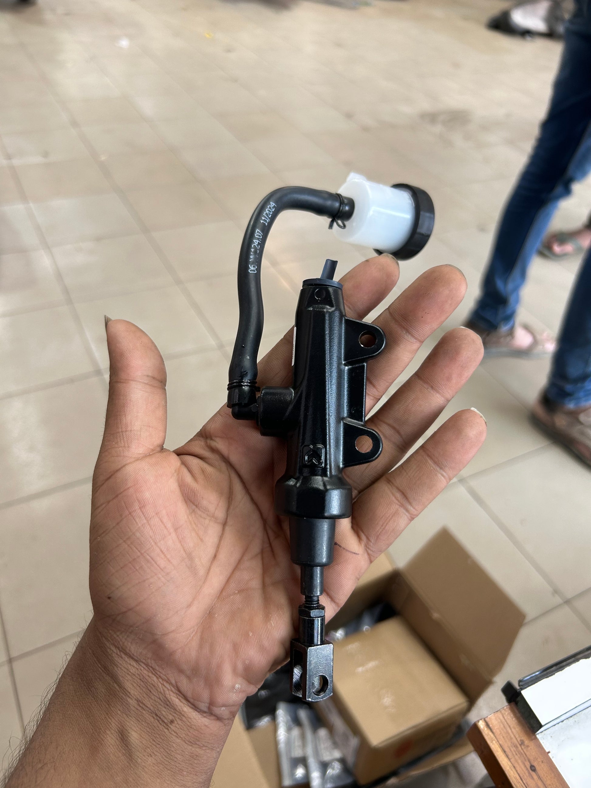 Royal Enfield 148351/B rear brake master cylinder assembly for Interceptor 650 and GT 650