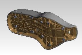Royal Enfield RAU00202 Vicenza Catania Black seat for Bullet 350 J-Series