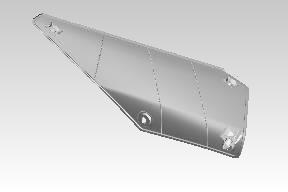 Royal Enfield RAV01243/B left side panel black for Himalayan 411