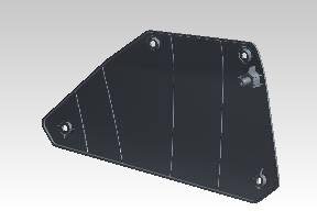 Royal Enfield Himalayan 411 right side panel RAV01248B stealth granite black