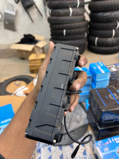 HJG 6 Eyes Future Eyes LED Fog Light – White Yellow Flashing Modes with Wiring Kit for Cars & Bikes

