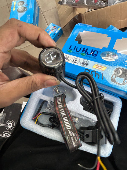 HJG Mini Drive upgraded LED aux fog/driving lights (pair). 20W/each, 3000LM, AC/DC 9–80V, 30,000h. 