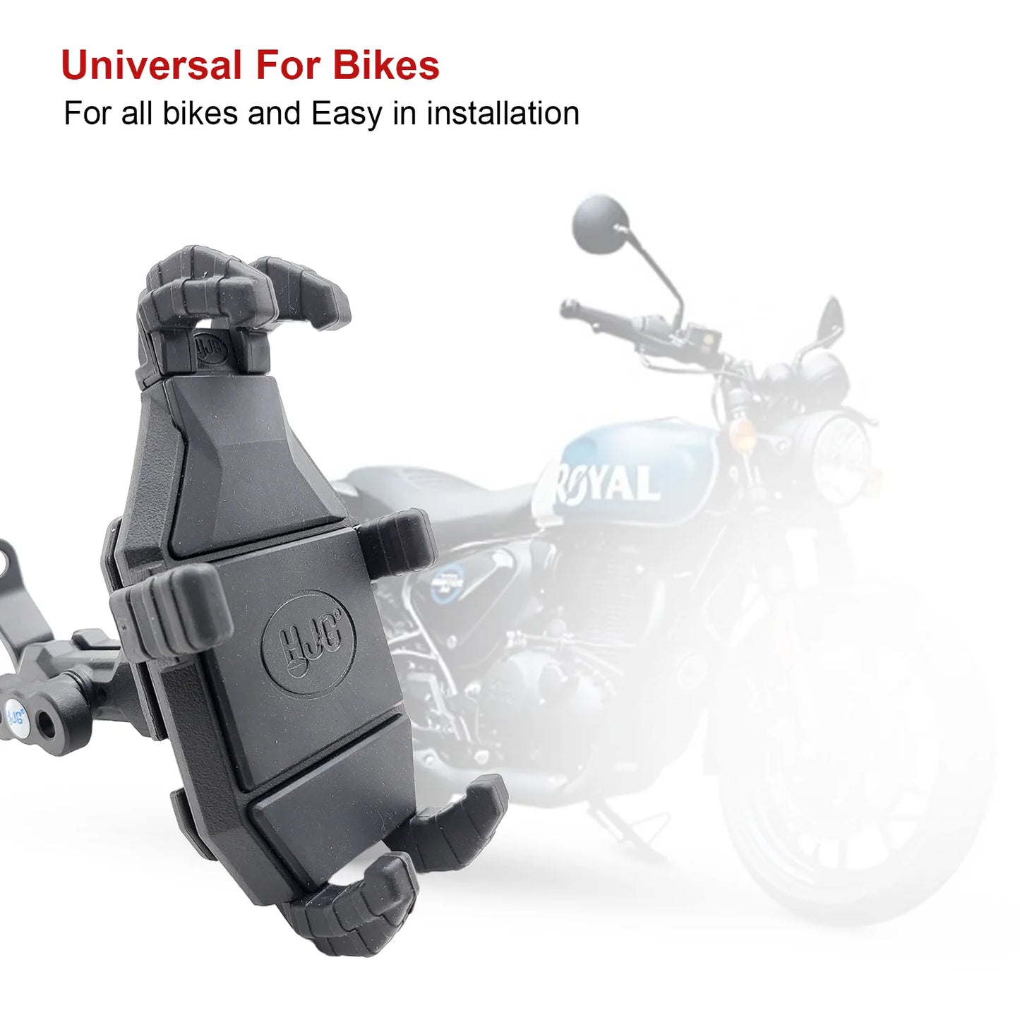 HJG SHOCKPROOF  HJG Shockproof Bike Mobile Holder For Mobile,Action Camera,GPS Mounting with Adjustable Design Universal For All Bikes HOLDER