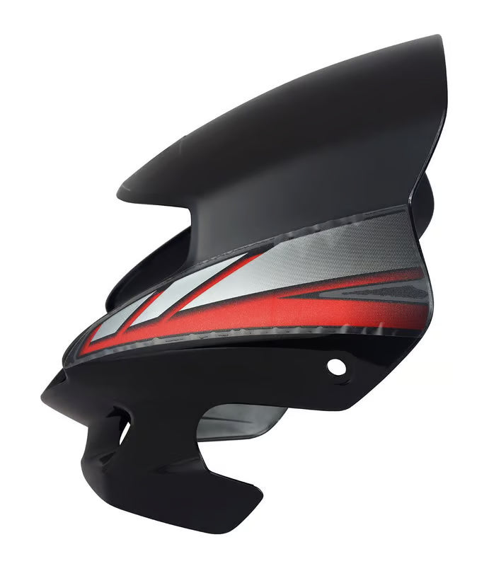 Hero Genuine Front Visor Black Type-1 for HF Deluxe | Headlight Front Mask / Front Cowl | 83400AAHH20ZAS