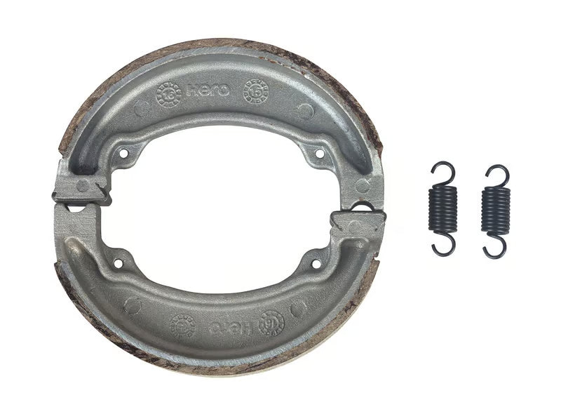 Hero Genuine Brake Shoe / Brake Pad Kit With Spring for Splendor+ | Rear Drum Brake Shoe Set / Brake Liner | K06451KCCA900S