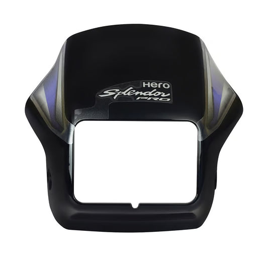 Hero Genuine Front Visor Black Type 1 for Splendor Pro | FR Visor Black NH-1 Type-1 / Headlight Visor / Front Visor Cowl | 83410AADH70ZAS