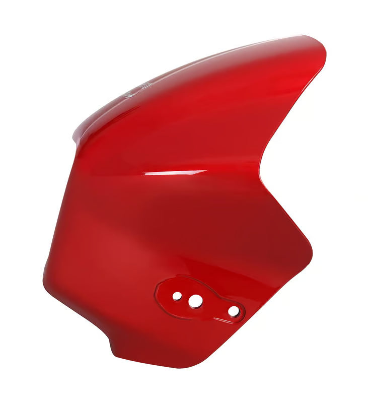 Hero Genuine Front Visor High Performance Candy Red (R-4C) for Splendor Plus | Set FR Visor / Headlight Visor / Front Visor Cowl | 61300KCCH30ZAS