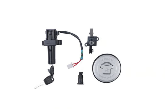 Hero Genuine Ignition Switch Lock Set for Glamour | Key Set / Main Lock Assembly with 2 Keys | 35010AANH20S