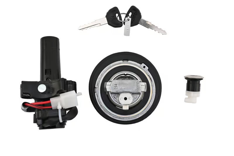 Hero Genuine Ignition Switch Lock Set for HF Deluxe & HF Deluxe Eco | Key Set / Main Lock Assembly with 2 Keys | 35010AAH100S