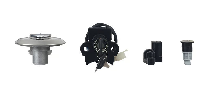 Hero Genuine Ignition Switch Lock Set for HF Deluxe, Passion Pro, Glamour, Super Splendor, Hunk & Ignitor | Key Set / Main Lock Assembly | 35010AAHH60S
