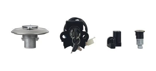 Hero Genuine Ignition Switch Lock Set for HF Deluxe, Passion Pro, Glamour, Super Splendor, Hunk & Ignitor | Key Set / Main Lock Assembly | 35010AAHH60S
