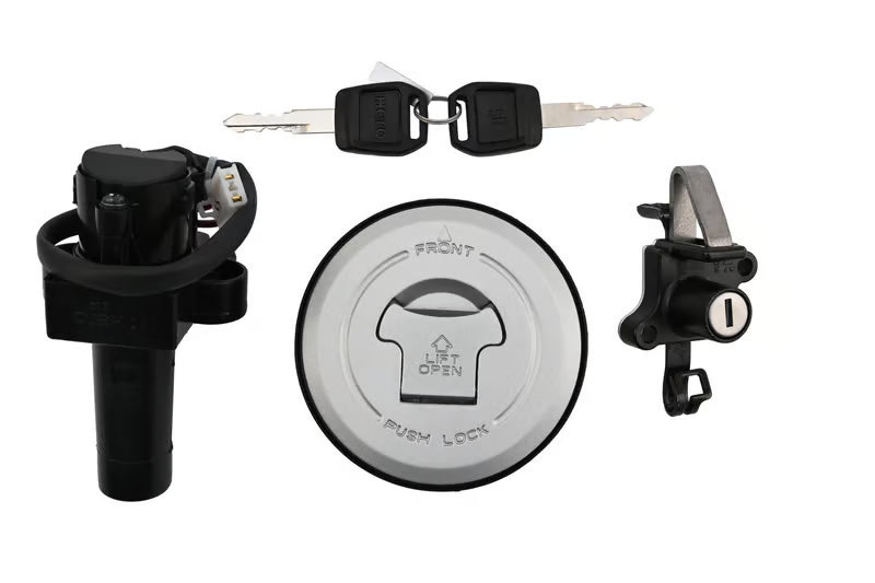 Hero Genuine Ignition Switch Lock Set for Passion Pro | Key Set / Main Lock Assembly with 2 Keys | 35010AAC200S