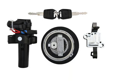 Hero Genuine Ignition Switch Lock Set for Passion Pro | Key Set / Main Lock Assembly with 2 Keys | 35010AAC200S