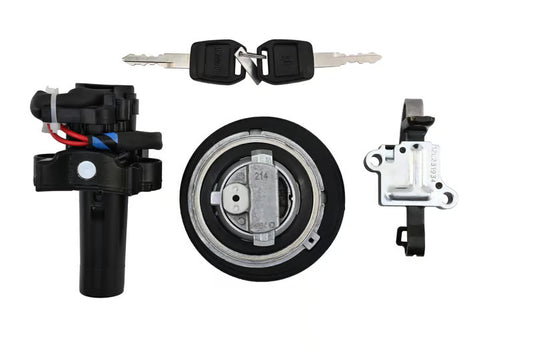 Hero Genuine Ignition Switch Lock Set for Passion Pro | Key Set / Main Lock Assembly with 2 Keys | 35010AAC200S