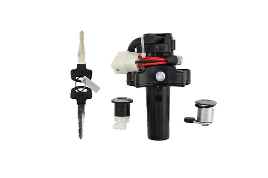 Hero Genuine Ignition Switch Lock Set for Splendor Plus BS6 / Splendor Plus XTEC / Splendor+ i3S / Splendor+ IBS | Key Set / Kit Locks & Keys | 35010AAE301S