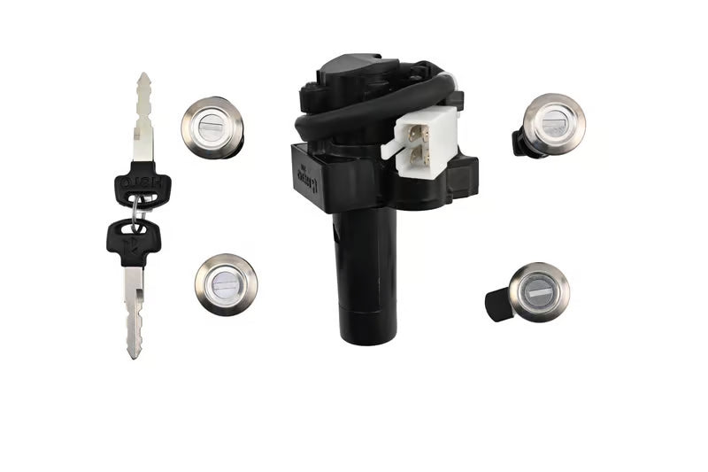 Hero Genuine Ignition Switch Lock Set for Splendor Plus | Key Set / Main Lock Assembly with 2 Keys | 35010AAEH01S