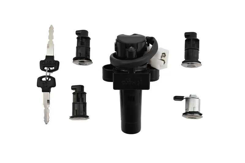 Hero Genuine Ignition Switch Lock Set for Splendor Plus | Key Set / Main Lock Assembly with 2 Keys | 35010AAEH01S