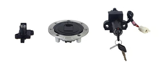 Hero Genuine Ignition Switch Lock Set for Splendor Pro & Splendor Plus | Key Set / Main Lock Assembly | 35010AAEH00S