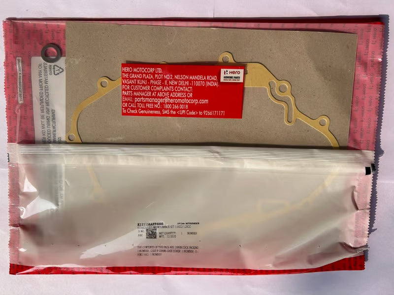 Hero Genuine Scheduled Maintenance Kit 110cc / 125cc (1st/3rd) – Every 6,000 km | Oil Filter Service Kit / FSC Kit | K11113AAFF400S