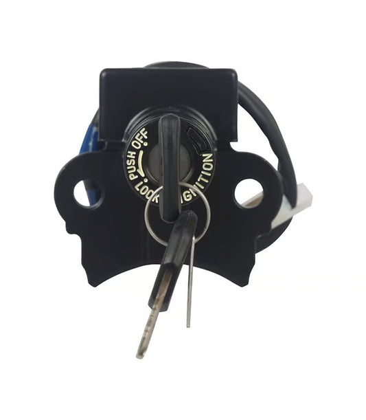 Hero Genuine Switch Assembly Combination & Lock for HF Deluxe | Ignition Switch Lock Set / Main Switch Assembly | 35100AAHH50S