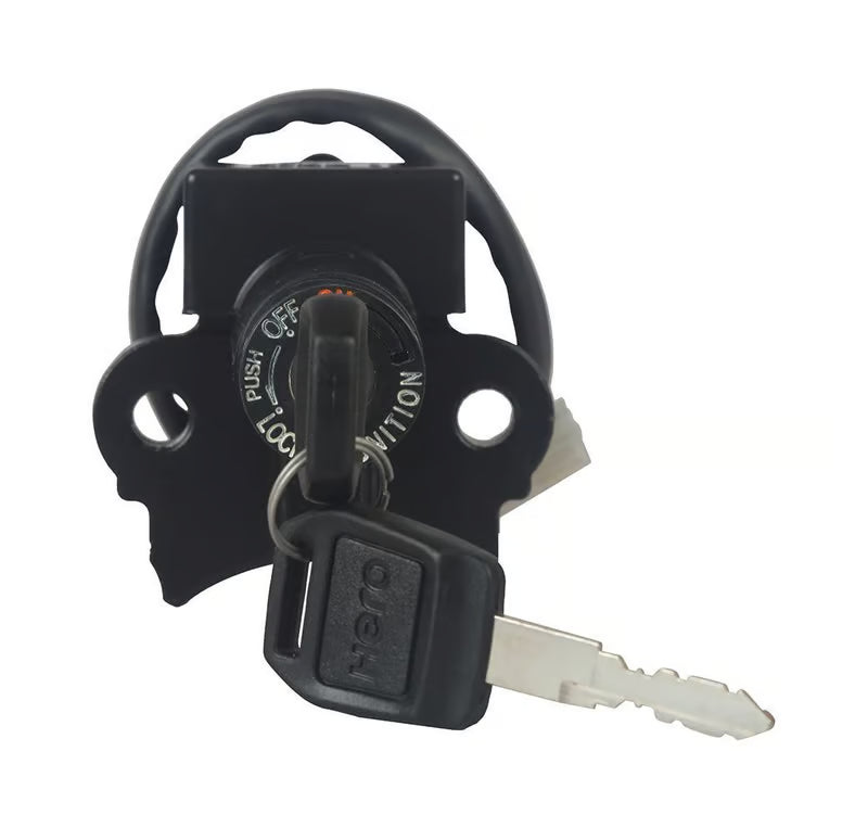 Hero Genuine Switch Assembly Combination & Lock for Passion Pro BS6, Passion XTec, Super Splendor FI BS6, Glamour FI BS6 & Ignitor 125 | Ignition Switch Lock Set | 35100AACH01S