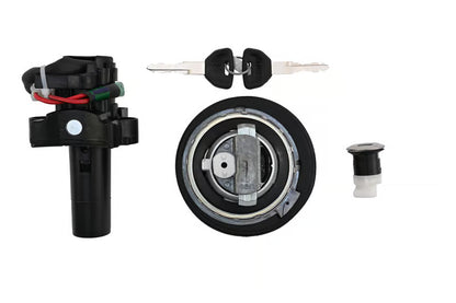 Hero Genuine Ignition Switch Lock Set for HF Deluxe, HF Deluxe Eco & HF Deluxe iBS | Key Set / Main Lock Assembly with 2 Keys | 35010AAHA01S