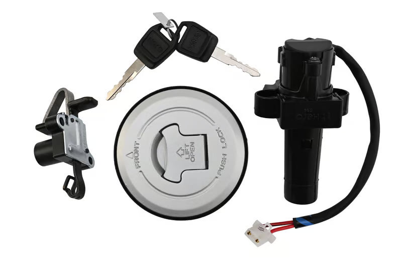 Hero Genuine Ignition Switch Lock Set for Passion Pro | Key Set / Main Lock Assembly with 2 Keys | 35010AAC200S