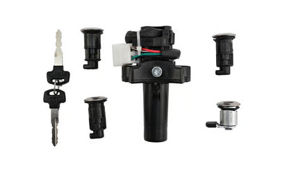 Hero Genuine Ignition Switch Lock Set for Splendor Plus | Key Set / Main Lock Assembly with 2 Keys | 35010AAEH01S