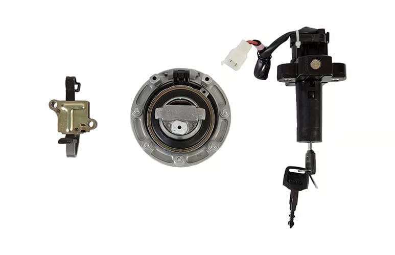 Hero Genuine Ignition Switch Lock Set for Splendor Pro & Splendor Plus | Key Set / Main Lock Assembly | 35010AAEH00S