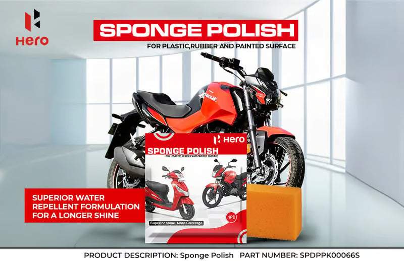 Multipurpose instant shine sponge for bike car helmet shell – SPDPPK00066S