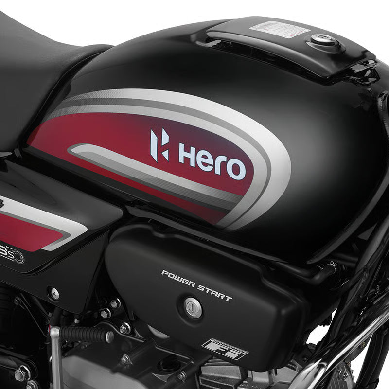 Hero Genuine Seat Cover Carbon Black Art Leather 99631AAD201S | Splendor Plus / Splendor+ XTEC
