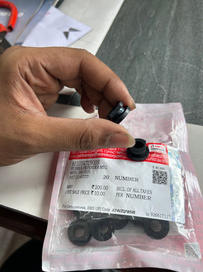 Hero front fender mounting rubber 61105KTC900S