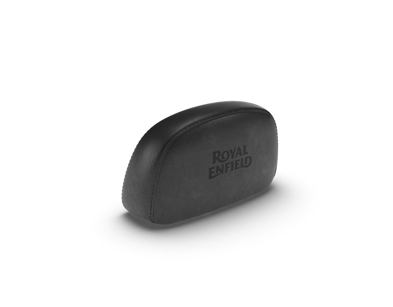 Royal Enfield Black Passenger Backrest Pad KXA00158 mounted on Hunter 350