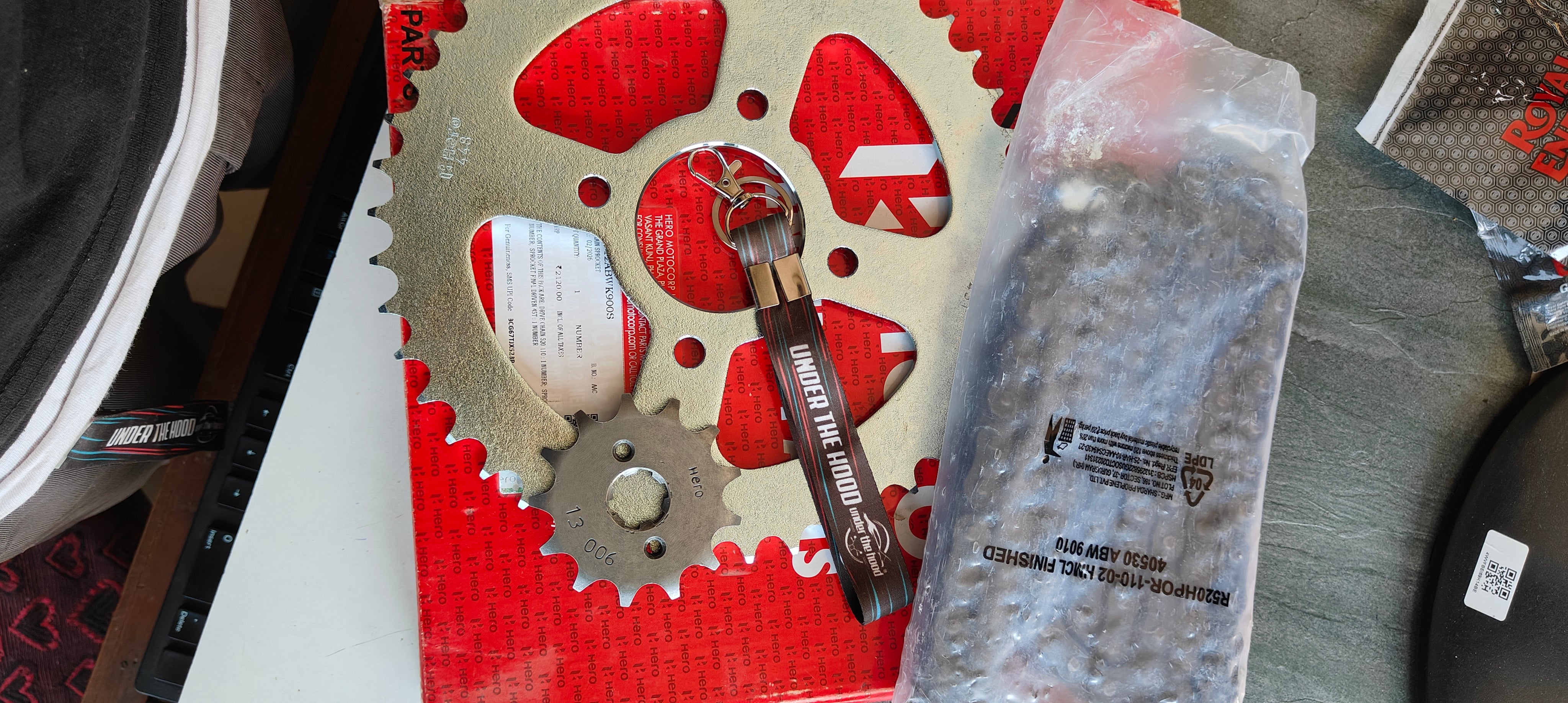 Hero Xpulse 200 4V Chain Sprocket Kit K41412ABWK900S – UNDER THE HOOD
