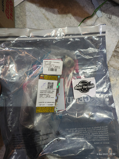 1120029/A – Grab Rail LH (Left-Hand Pillion/Support Handle) for Royal Enfield Thunderbird 350X (BS4), Thunderbird 500X (BS4) & late Thunderbird 350/500 ABS “NTB” – Genuine OEM