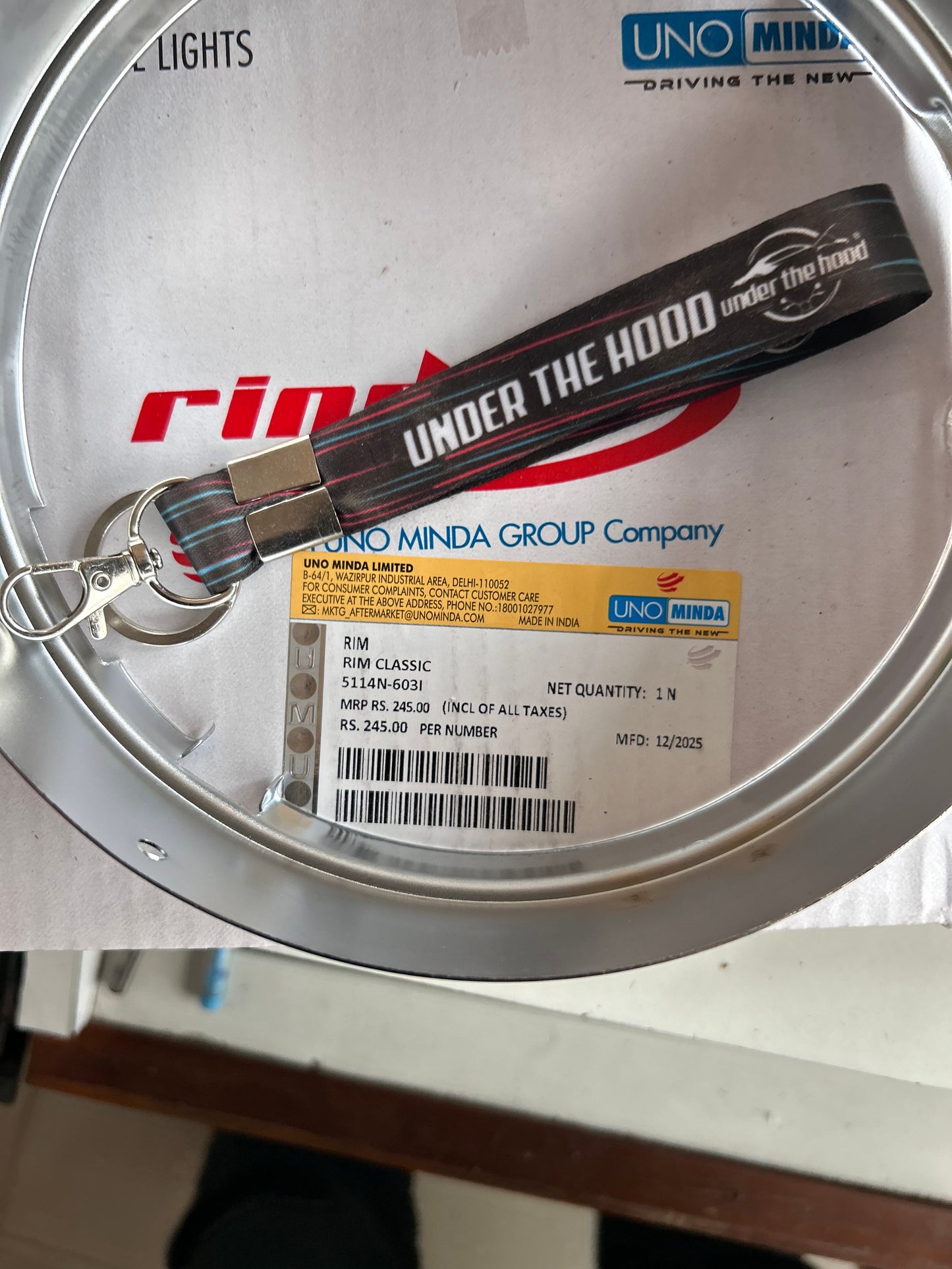 Inner and outer headlight ring set chrome for Royal Enfield UCE 7 inch headlamp