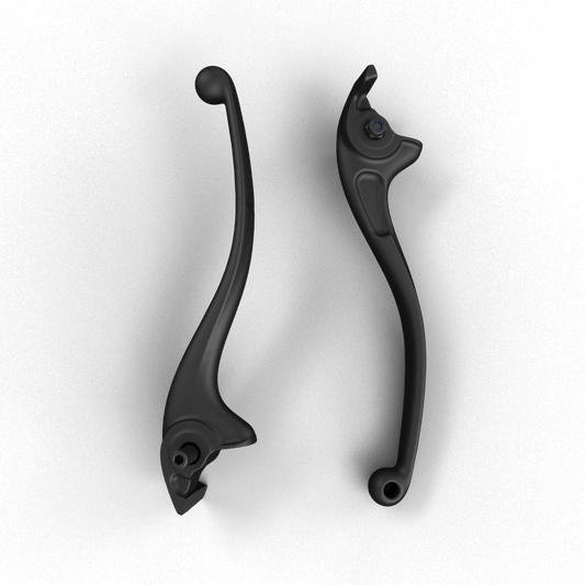 Royal Enfield KAB00225/A black front brake lever kit with pin and nut