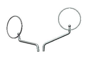 Royal Enfield Himalayan 411 mirror set KAL00005B genuine pair