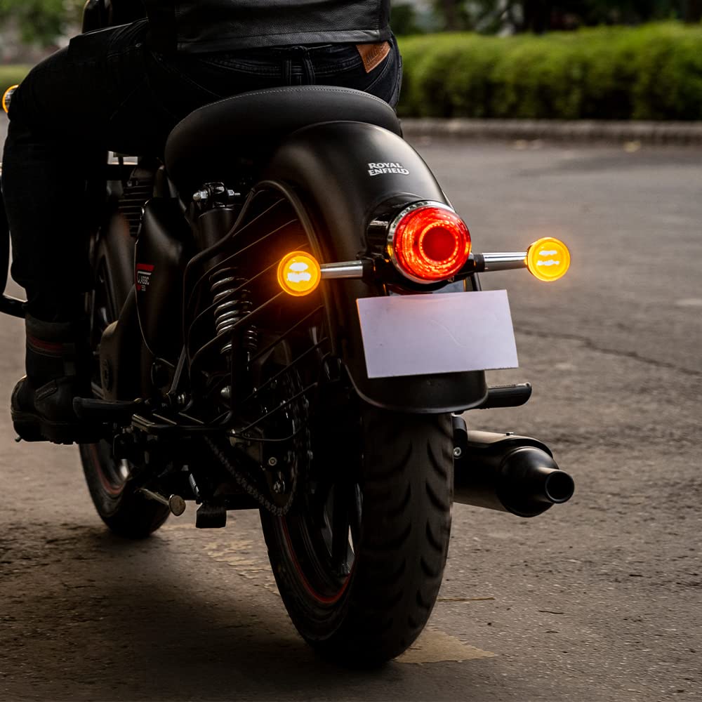 KXA00078 Silver LED Indicators for Royal Enfield Classic 350 (J-Series)