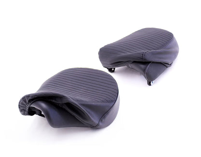 Royal Enfield Meteor 350 with KXA00134 black pleated seat cover