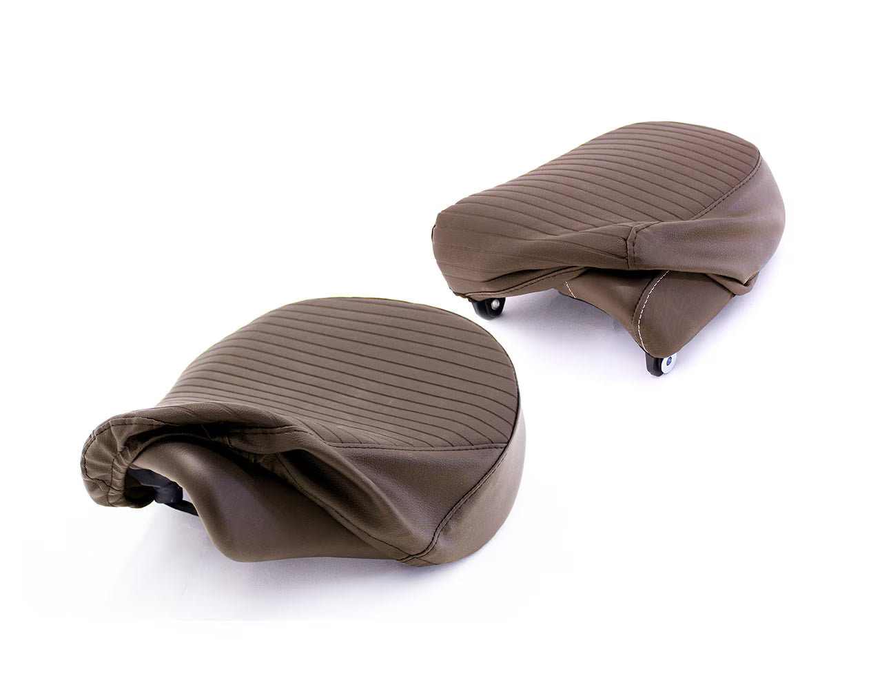 Royal Enfield Meteor 350 Brown Pleated Seat Cover KXA00135
